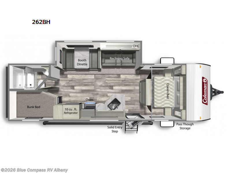 2022 Coleman Lantern LT Series 262BH - Used Travel Trailer For Sale by Blue Compass RV Albany in Latham, New York features Slideout