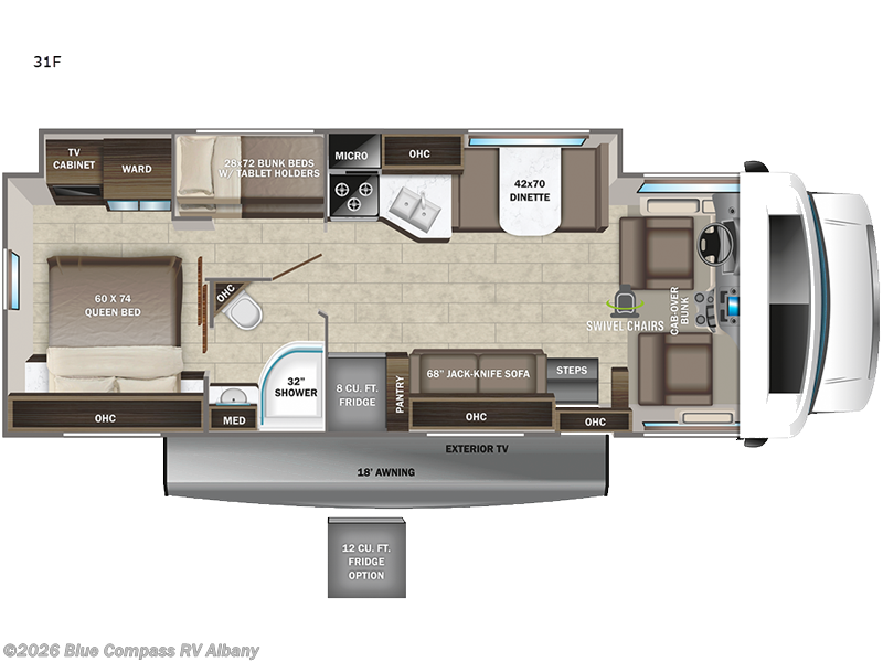 2023 Entegra Coach Esteem 31F - Used Class C For Sale by Blue Compass RV Albany in Latham, New York features Slideout