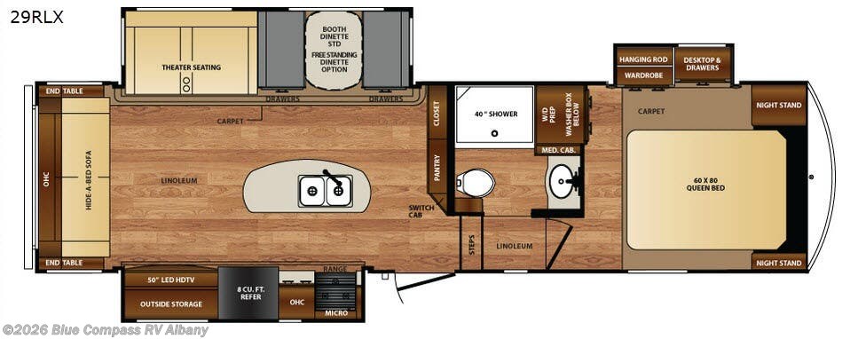 2016 Forest River Wildcat 29RLS - Used Fifth Wheel For Sale by Blue Compass RV Albany in Latham, New York features Slideout