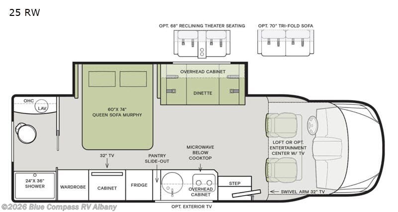 2020 Tiffin Wayfarer 25RW - Used Class C For Sale by Blue Compass RV Albany in Latham, New York features Slideout