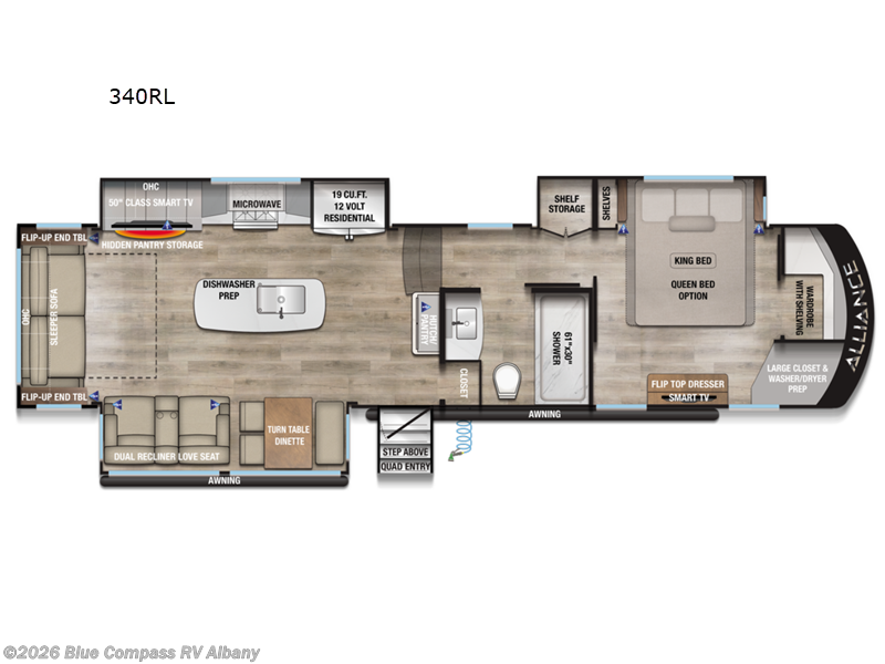 2026 Alliance RV Paradigm 340RL - New Fifth Wheel For Sale by Blue Compass RV Albany in Latham, New York features Slideout