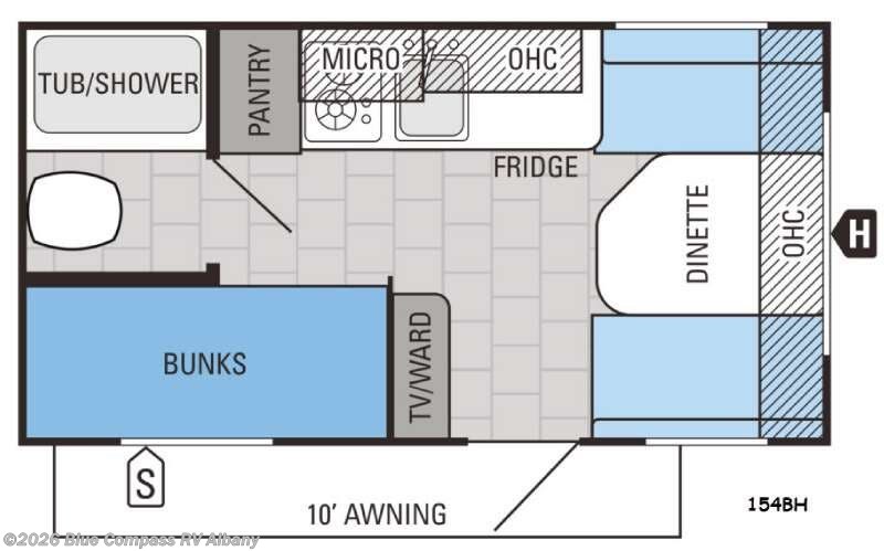 2016 Jayco Jay Flight SLX 154BH - Used Travel Trailer For Sale by Blue Compass RV Albany in Latham, New York