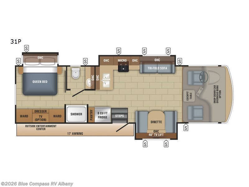 2018 Jayco Alante 31P - Used Class A For Sale by Blue Compass RV Albany in Latham, New York features Slideout