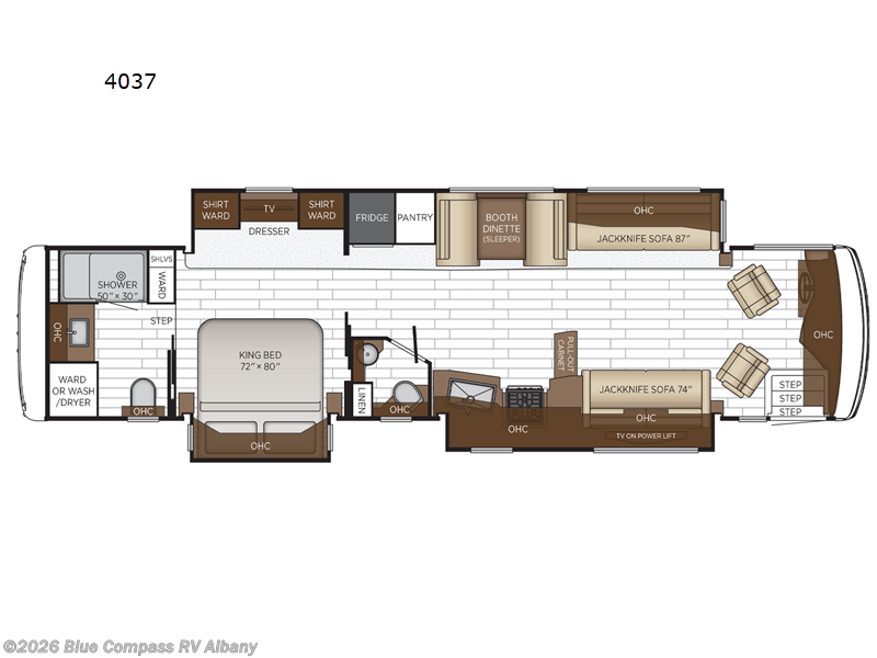 2025 Newmar Northern Star 4037 - New Class A For Sale by Blue Compass RV Albany in Latham, New York features Slideout