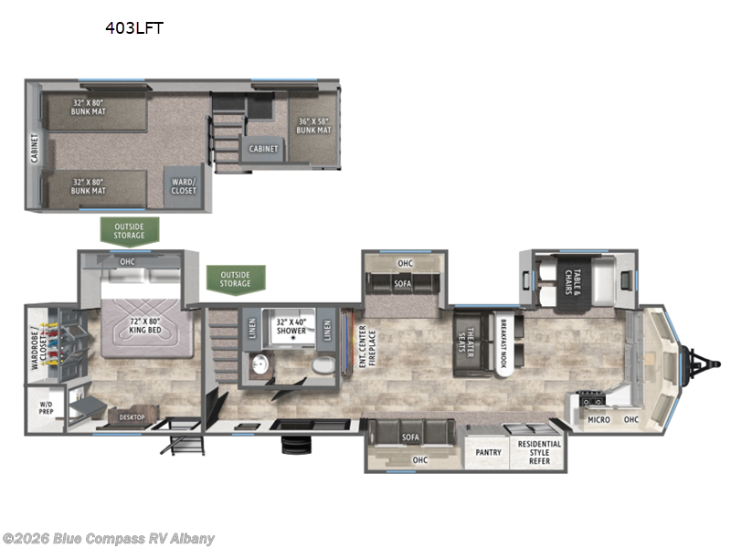 2026 Forest River Puma Vista 403LFT - New Destination Trailer For Sale by Blue Compass RV Albany in Latham, New York features Slideout