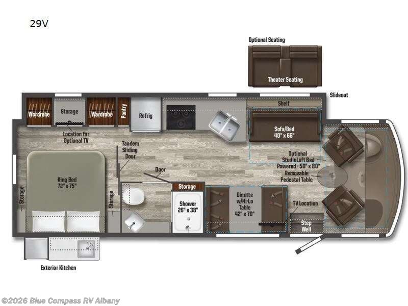 2023 Winnebago Vista 29v - Used Class A For Sale by Blue Compass RV Albany in Latham, New York features Slideout