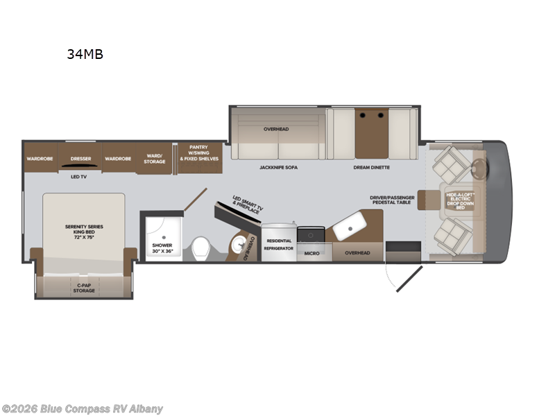 2024 Holiday Rambler Invicta 34MB - Used Class A For Sale by Blue Compass RV Albany in Latham, New York features Slideout