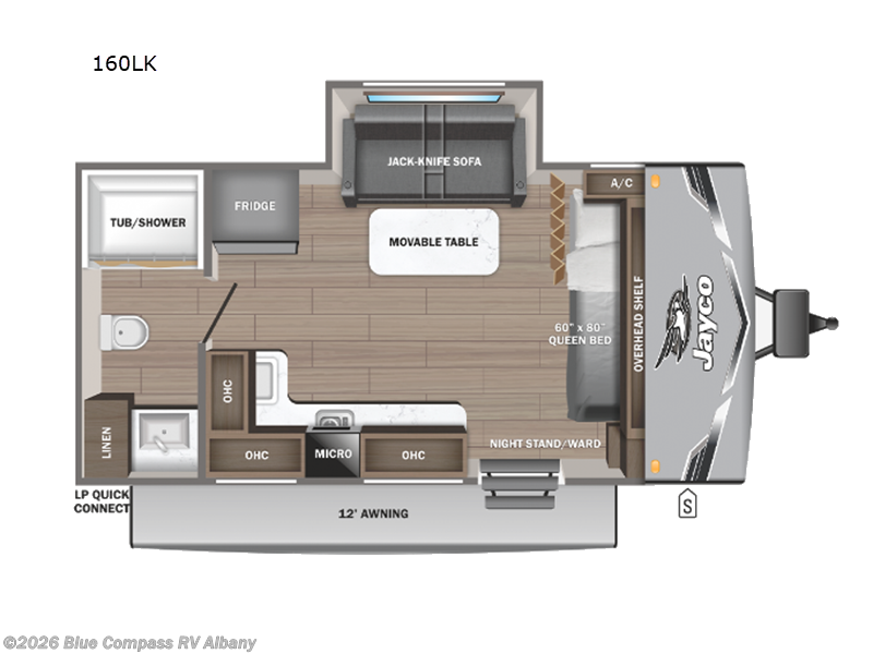 2025 Jayco Jay Flight SLX 160LK - Used Travel Trailer For Sale by Blue Compass RV Albany in Latham, New York features Slideout