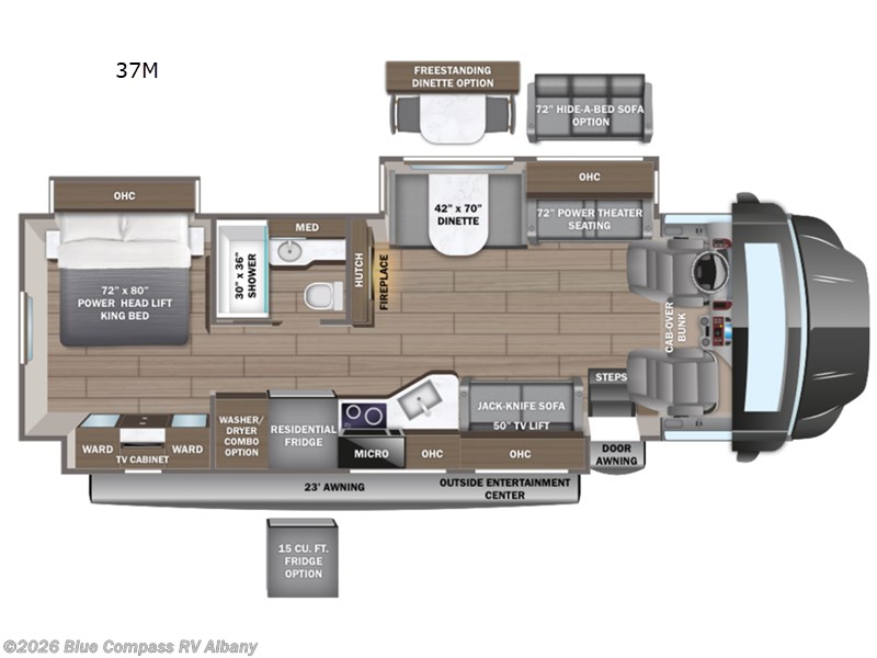 2026 Entegra Coach Accolade XL 37M - New Super C For Sale by Blue Compass RV Albany in Latham, New York features Slideout