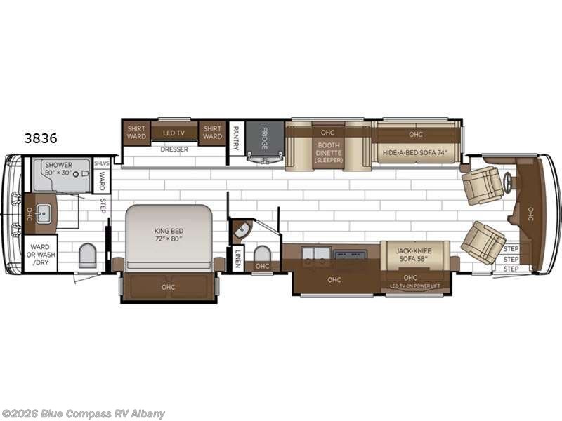 2027 Newmar Dutch Star 3836 - New Class A For Sale by Blue Compass RV Albany in Latham, New York features Slideout