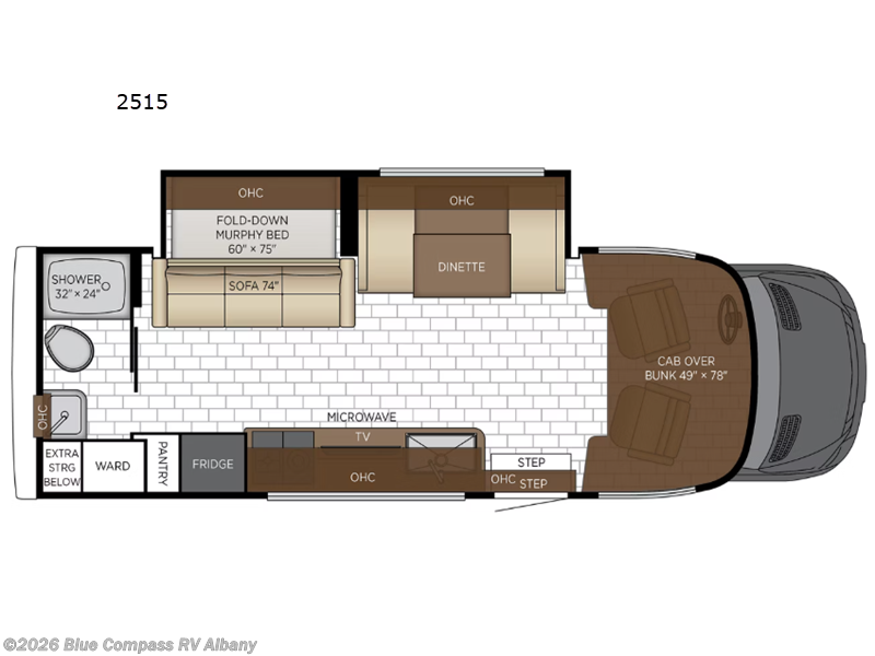2027 Newmar Freedom Aire 2515 - New Class C For Sale by Blue Compass RV Albany in Latham, New York features Slideout