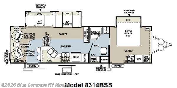 2013 Forest River Rockwood Signature Ultra Lite 8314BSS - Used Travel Trailer For Sale by Blue Compass RV Albany in Latham, New York features Slideout