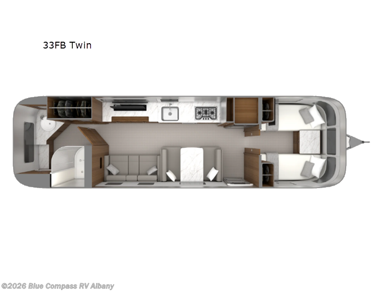 2027 Airstream Classic 33FB Twin - New Travel Trailer For Sale by Blue Compass RV Albany in Latham, New York