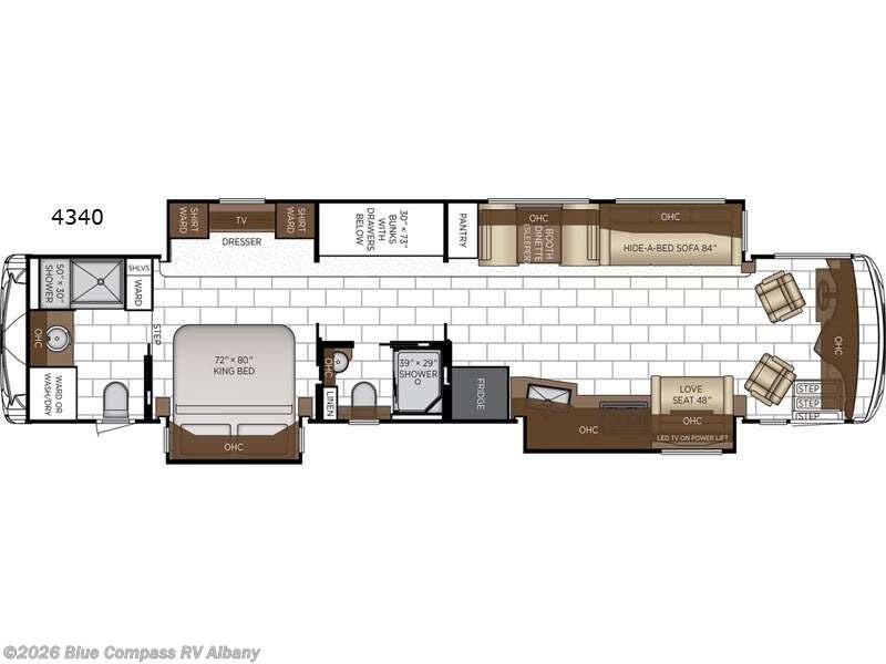 2027 Newmar Ventana 4340 - New Class A For Sale by Blue Compass RV Albany in Latham, New York features Slideout