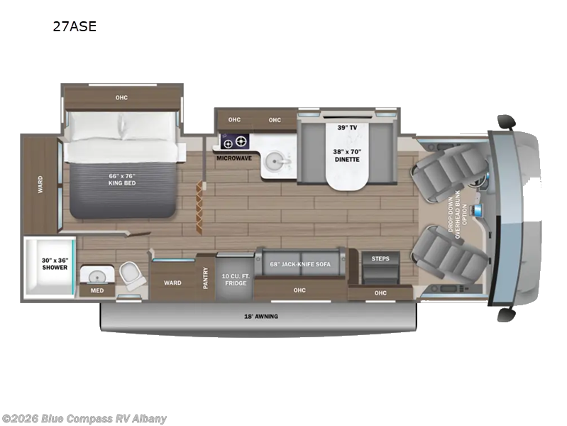 2027 Entegra Coach Vision SE 27ASE - New Class A For Sale by Blue Compass RV Albany in Latham, New York features Slideout