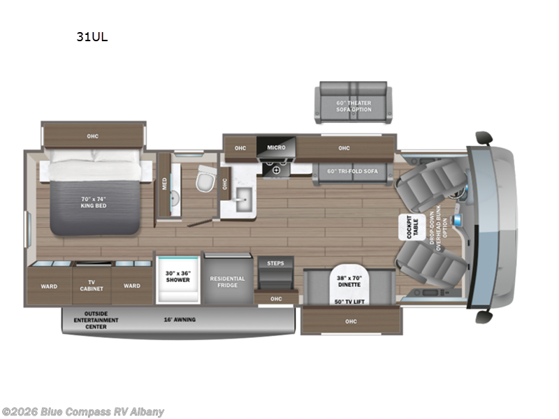 2027 Entegra Coach Vision XL 31UL - New Class A For Sale by Blue Compass RV Albany in Latham, New York features Slideout