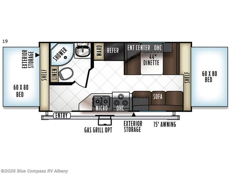 2018 Forest River Rockwood Roo 2604WS - Used Travel Trailer For Sale by Blue Compass RV Albany in Latham, New York