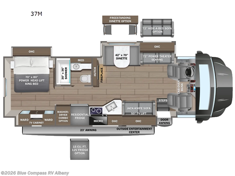2027 Entegra Coach Accolade 37M - New Super C For Sale by Blue Compass RV Albany in Latham, New York features Slideout