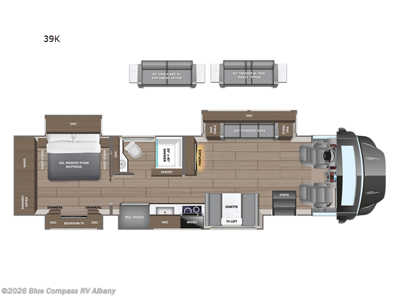 2027 Entegra Coach Centurion 39K - New Super C For Sale by Blue Compass RV Albany in Latham, New York features Slideout