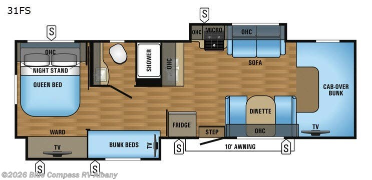 2017 Jayco Greyhawk 31FS - Used Class C For Sale by Blue Compass RV Albany in Latham, New York features Slideout