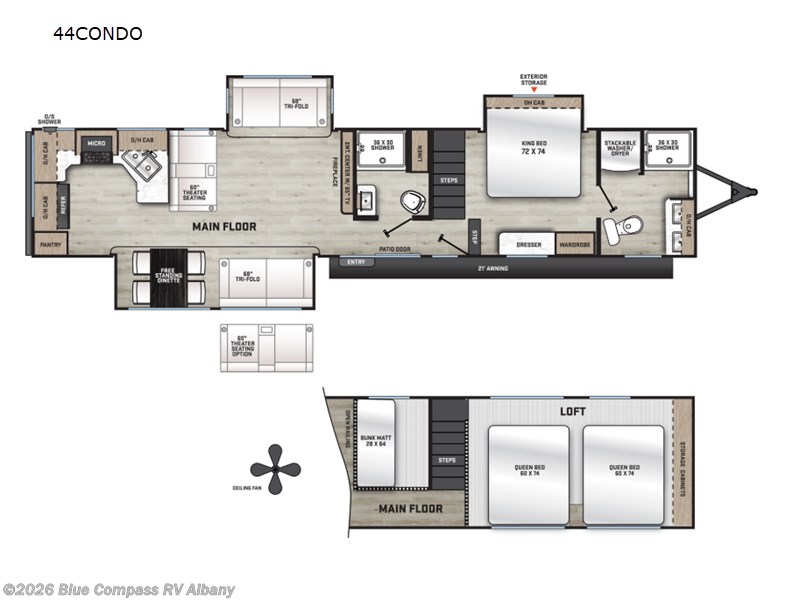 2027 Forest River Aurora Destination Series 44CONDO - New Destination Trailer For Sale by Blue Compass RV Albany in Latham, New York features Slideout