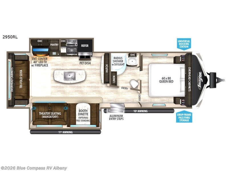 2018 Grand Design Imagine 2950RL - Used Travel Trailer For Sale by Blue Compass RV Albany in Latham, New York features Slideout