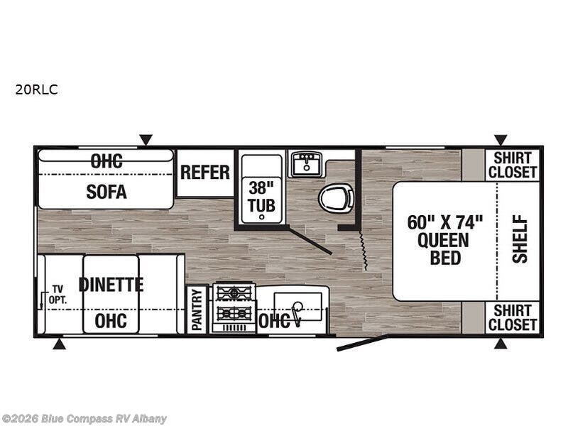 2019 Palomino Puma XLE Lite 20RLC - Used Travel Trailer For Sale by Blue Compass RV Albany in Latham, New York