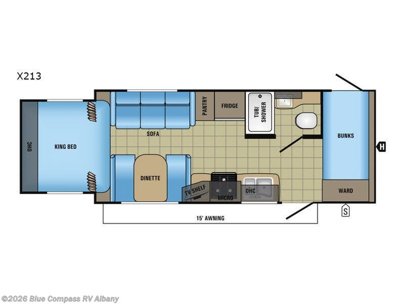 2017 Jayco Jay Feather X213 - Used Travel Trailer For Sale by Blue Compass RV Albany in Latham, New York features Slideout