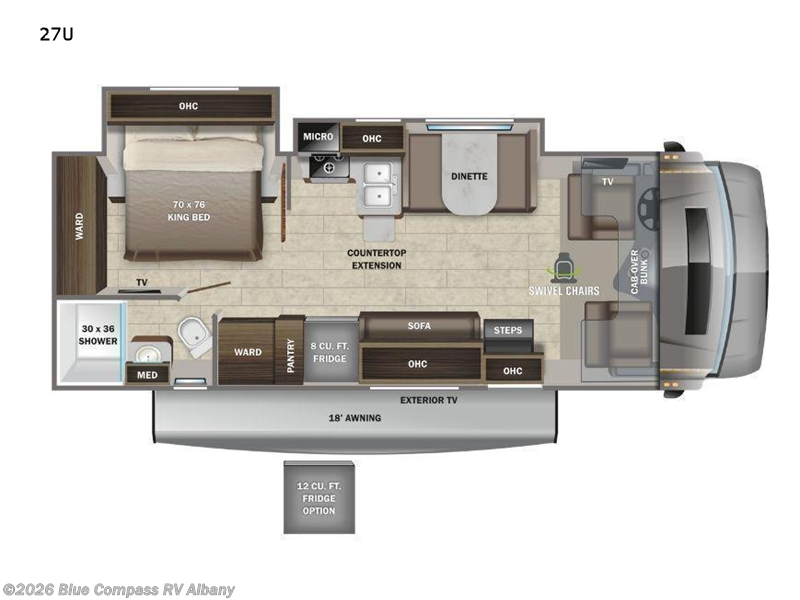 2022 Entegra Coach Esteem 27U - Used Class C For Sale by Blue Compass RV Albany in Latham, New York features Slideout