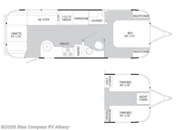 2012 Airstream Flying Cloud 27FB - Used Travel Trailer For Sale by Blue Compass RV Albany in Latham, New York