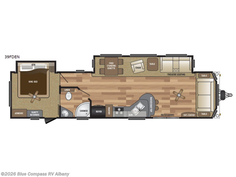 2018 Keystone Retreat 39FDEN - Used Destination Trailer For Sale by Blue Compass RV Albany in Latham, New York features Slideout