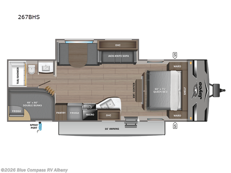 2024 Jayco Jay Flight 267BHS - Used Travel Trailer For Sale by Blue Compass RV Albany in Latham, New York features Slideout