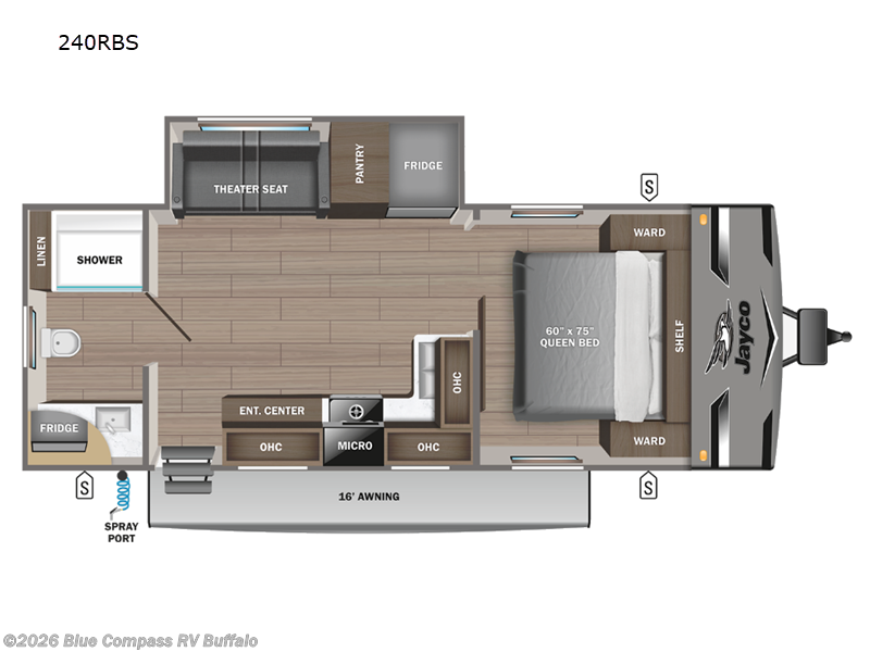2025 Jayco Jay Flight 240RBS - New Travel Trailer For Sale by Blue Compass RV Buffalo in West Seneca, New York features Slideout