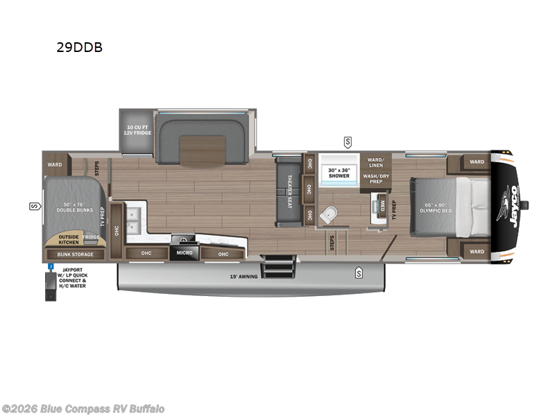 2026 Jayco Eagle HT 29DDB - New Fifth Wheel For Sale by Blue Compass RV Buffalo in West Seneca, New York features Slideout