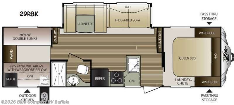 2015 Keystone Cougar X-Lite 29RBK - Used Travel Trailer For Sale by Blue Compass RV Buffalo in West Seneca, New York features Slideout