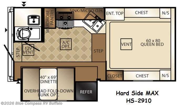 2014 Palomino Backpack Edition HS 2910 MAX - Used Truck Camper For Sale by Blue Compass RV Buffalo in West Seneca, New York features Slideout