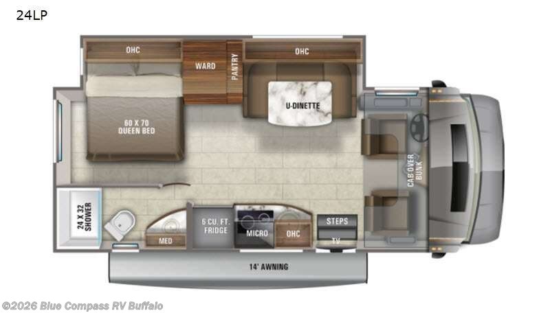 2021 Jayco Melbourne Prestige 24LP - Used Class C For Sale by Blue Compass RV Buffalo in West Seneca, New York features Slideout