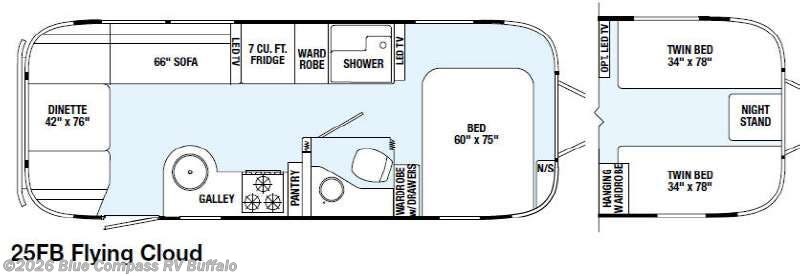 2015 Airstream Flying Cloud 25FB - Used Travel Trailer For Sale by Blue Compass RV Buffalo in West Seneca, New York