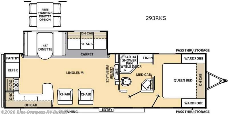 2015 Coachmen Catalina 293RKS - Used Travel Trailer For Sale by Blue Compass RV Buffalo in West Seneca, New York features Slideout