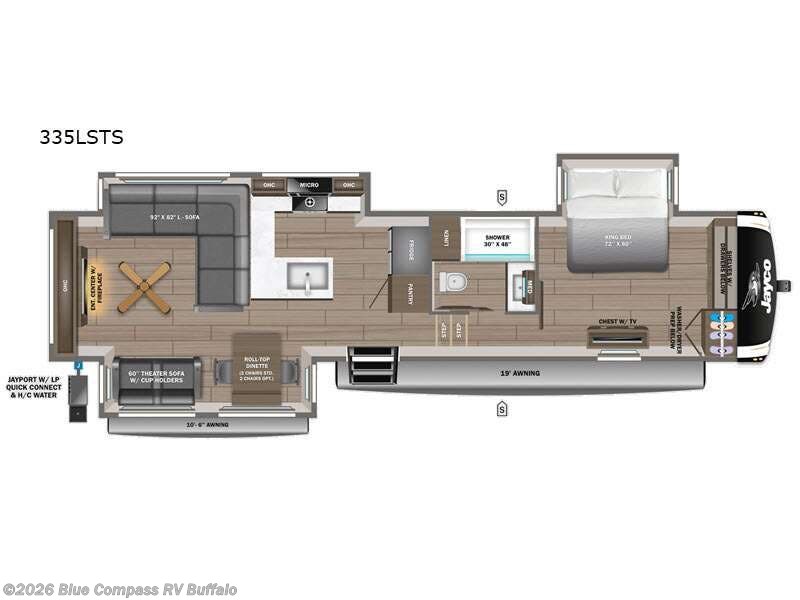 2026 Jayco Eagle 335LSTS - New Fifth Wheel For Sale by Blue Compass RV Buffalo in West Seneca, New York features Slideout