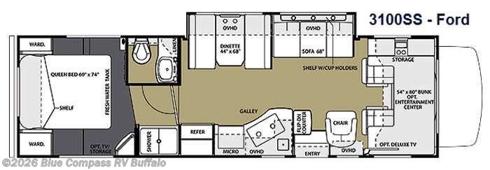 2014 Forest River Sunseeker 3100SS Ford - Used Class C For Sale by Blue Compass RV Buffalo in West Seneca, New York features Slideout