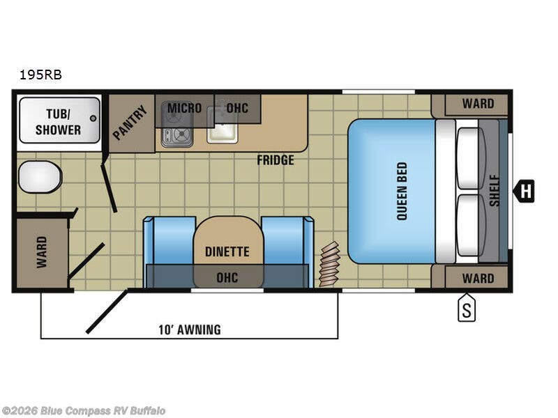 2017 Jayco Jay Flight 195RB - Used Travel Trailer For Sale by Blue Compass RV Buffalo in West Seneca, New York
