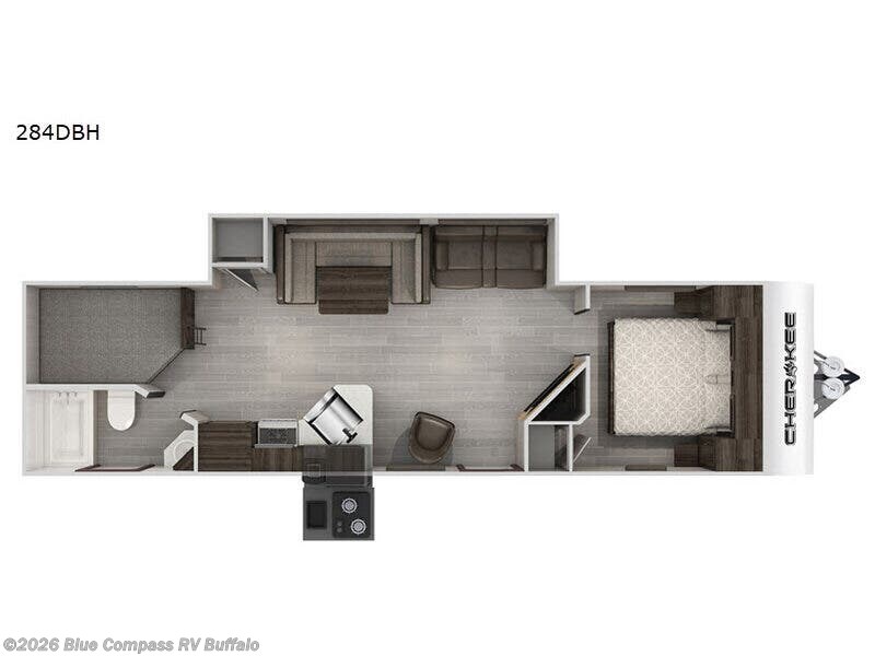 2020 Forest River Cherokee 284DBH - Used Travel Trailer For Sale by Blue Compass RV Buffalo in West Seneca, New York features Slideout