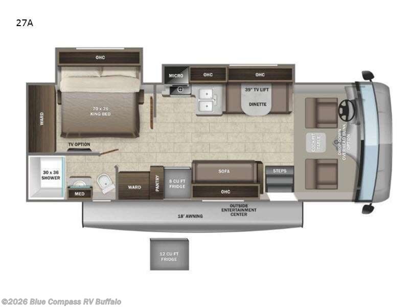 2022 Entegra Coach Vision 27A - Used Class A For Sale by Blue Compass RV Buffalo in West Seneca, New York features Slideout