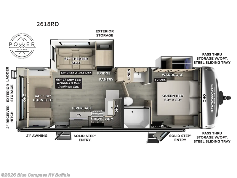 2026 Forest River Rockwood Ultra Lite 2618RD - New Travel Trailer For Sale by Blue Compass RV Buffalo in West Seneca, New York features Slideout