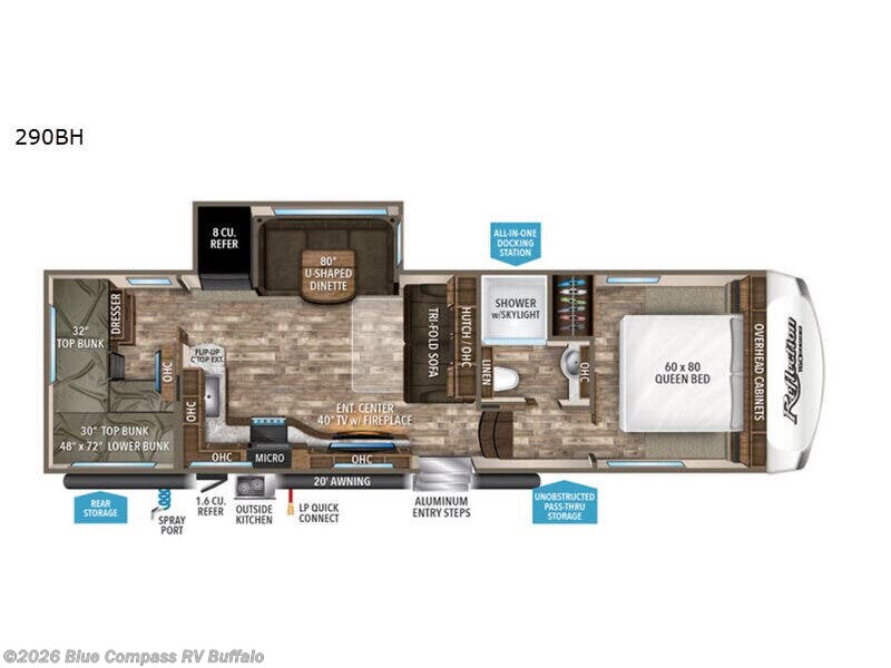 2019 Grand Design Reflection 150 Series 290BH - Used Fifth Wheel For Sale by Blue Compass RV Buffalo in West Seneca, New York features Slideout