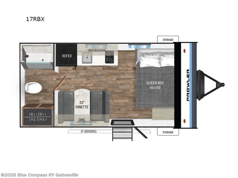 2025 Heartland Prowler Lynx 17RBX - New Travel Trailer For Sale by Blue Compass RV Gainesville in Alachua, Florida