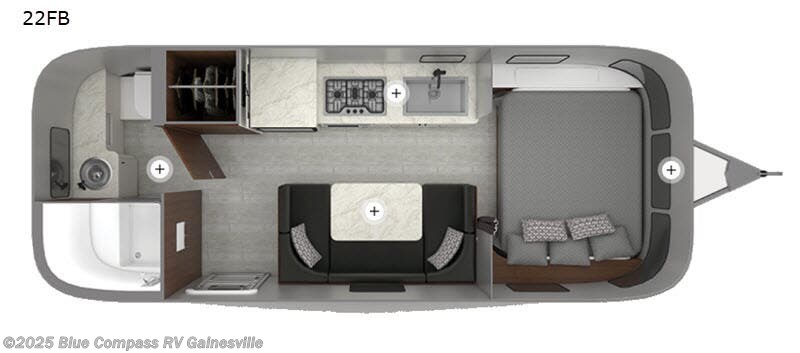 2020 Airstream Caravel 22FB - Used Travel Trailer For Sale by Blue Compass RV Gainesville in Alachua, Florida