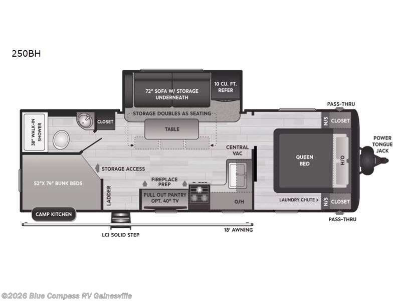 2022 Keystone Prowler 250BH - Used Travel Trailer For Sale by Blue Compass RV Gainesville in Alachua, Florida features Slideout