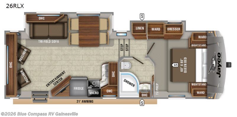 2019 Jayco Eagle HTX 26RLX - Used Fifth Wheel For Sale by Blue Compass RV Gainesville in Alachua, Florida features Slideout